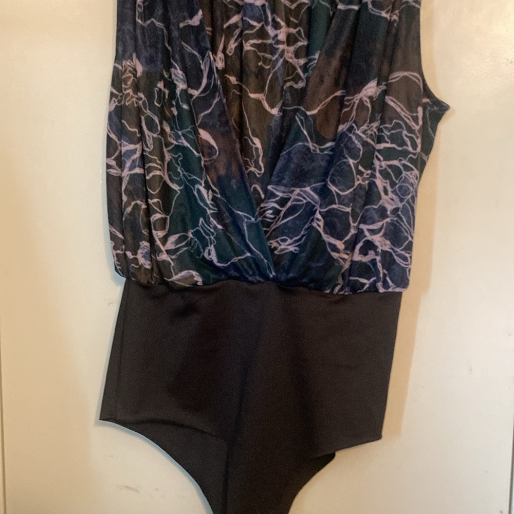 Waves Sleeveless Mesh Bodysuit | Sandra Weil| Sz 4 - Picture 4 of 15